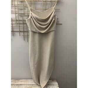Womens Madden NYC Asymmetrical shimmery evening dress. L (Runs Small)